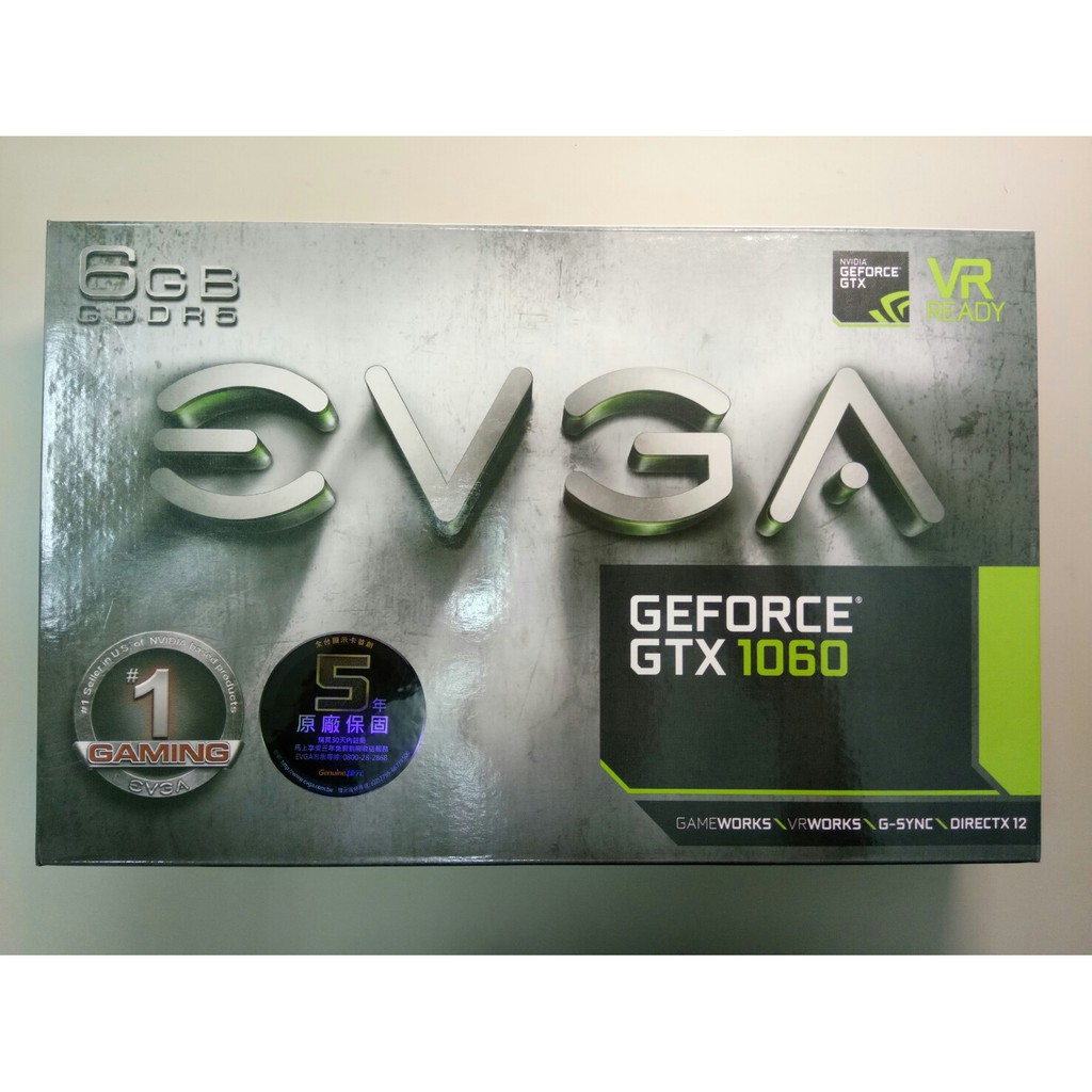 全新品顯示卡EVGA GTX 1060 6GB