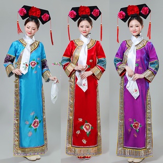 🌹手舞足蹈舞蹈用品🌹中國女古裝/連身格格裝/宮女服/購買價$1200元/出租價$400元