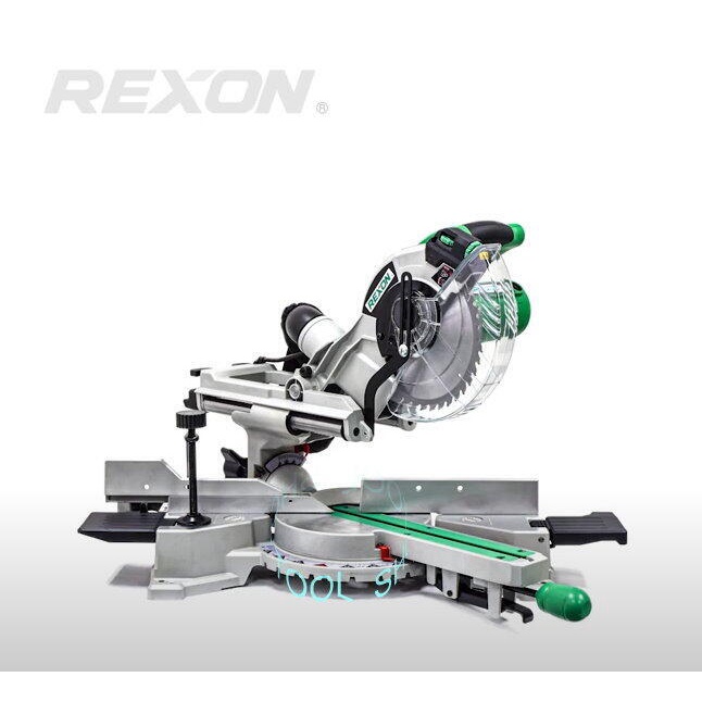 ［進化吧工具屋］台灣力山REXON 8-1/2"（216mm)滑桿式折疊木(鋁)工角度切斷機/附雷射墨線SM2121R