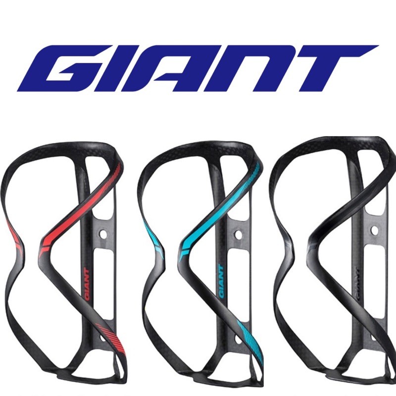 拜客先生－【GIANT】捷安特 AIRWAY LITE 超輕量碳纖維自行車水壺架  藍/黑/紅