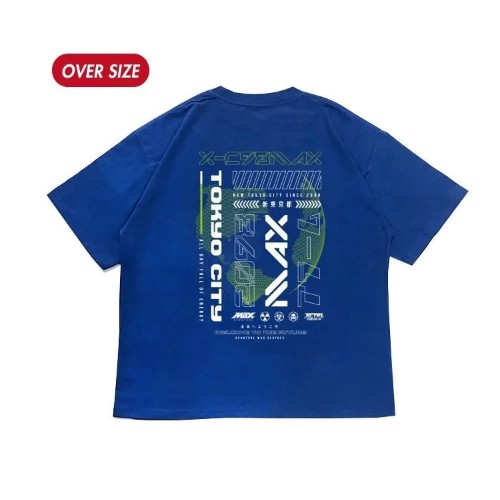 XCMAX 歡迎光臨未來短T-寶藍