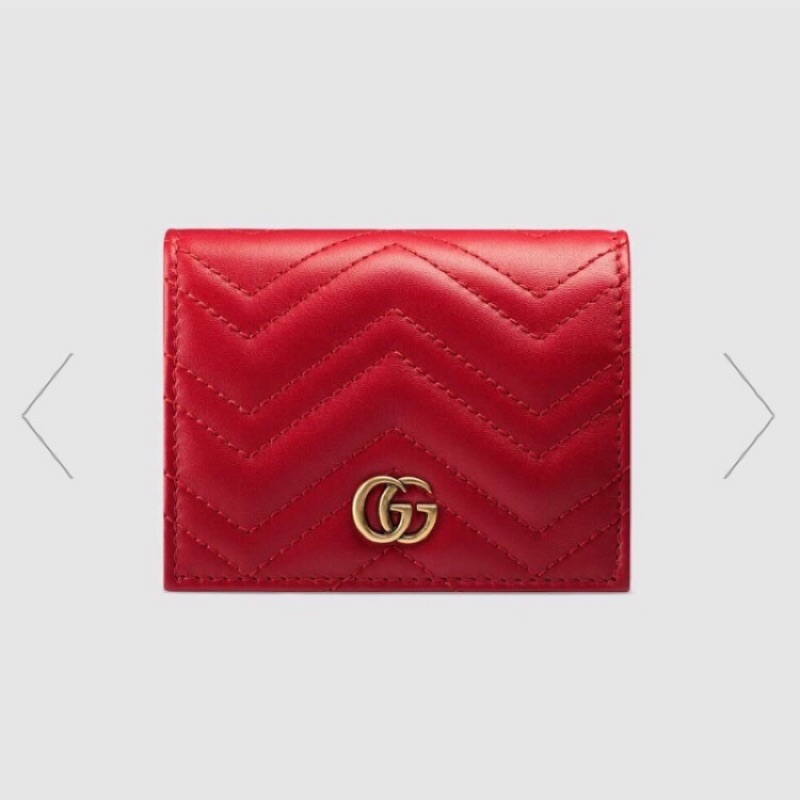 (大遠百正品購入） Gucci 皮夾 Marmont card case 馬夢短夾