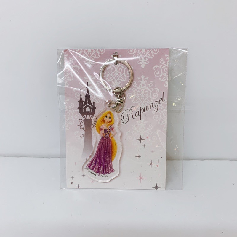 長髮公主 鑰匙圈 樂佩 壓克力 塔上的公主 長髮奇緣 迪士尼 可愛 日本 吊飾 長髮 公主 紫色