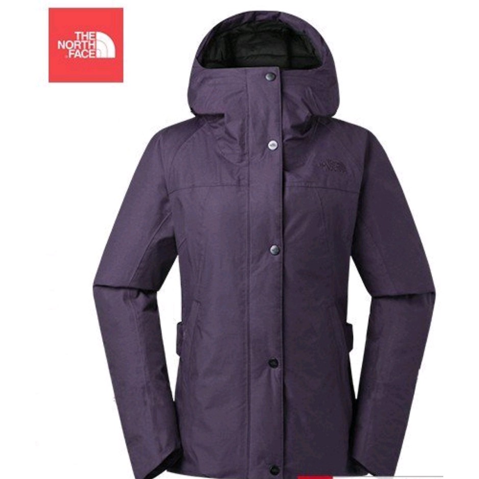 【The North Face】女 DryVent 防水羽絨外套 紫色