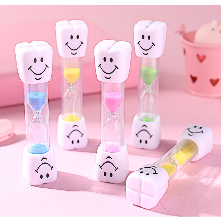 現貨〔學習用品C5D】兒童學生笑臉沙漏 計時器 ♥ 兒童節禮物 牙齒造型沙漏 刷牙 沙漏 刷牙計時器 學習教具 玩具
