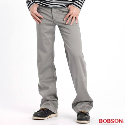 BOBSON 男款植絨貼合布保暖直筒褲1730-72