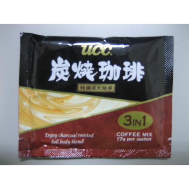 UCC咖啡~UCC炭燒3合1即溶咖啡 17g*50包