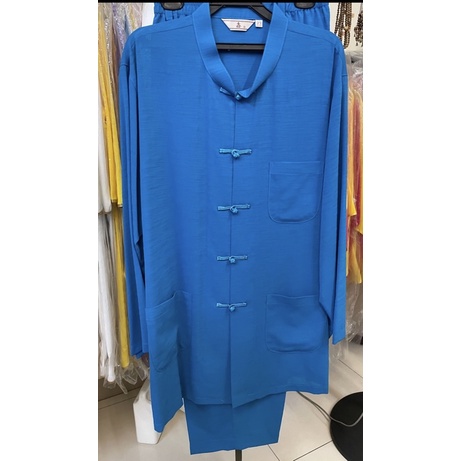 詩念服飾🩷青衣-藍色男款居士服/麻紗材質透氣舒適