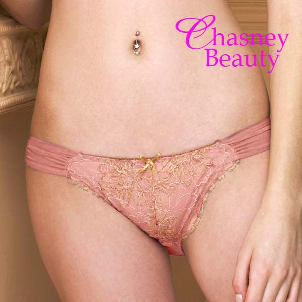 Chasney Beauty罌粟花蕾絲三角褲S(粉)