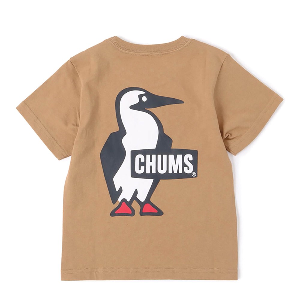 CHUMS Kids Booby Face  中大童 美國棉短袖T恤 米色 CH211177B001