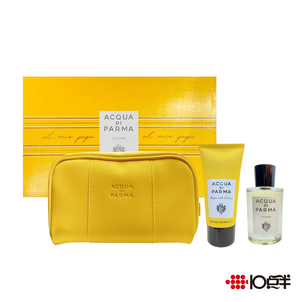 ACQUA DI PARMA 克羅尼亞 男性古龍水 100ml 禮盒(兩件組)〔 10點半香水美妝 〕