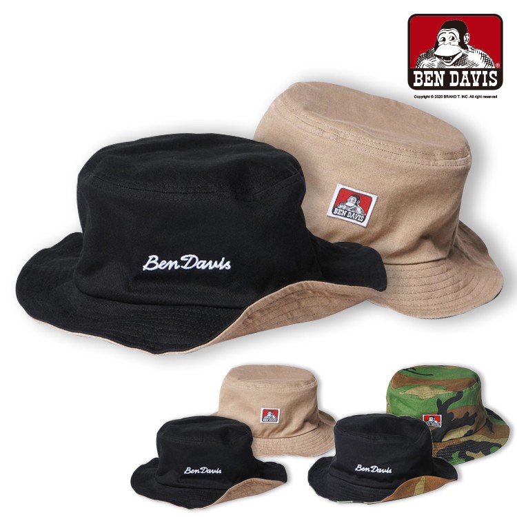 BEN DAVIS REVERSIBLE BUCKET HAT 雙面 漁夫帽 帽子 猿人 2色 BD062