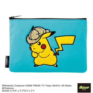 日本限定 Pokemon 精靈寶可夢 神奇寶貝 皮卡丘 立體 刺繡 劇場版 化妝包 小物包收納包 零錢包錢包 雜誌附錄