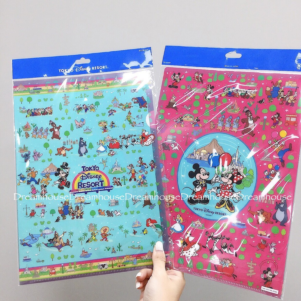 東京迪士尼 日本製 米奇 阿拉丁神燈 小飛象 小美人魚 史迪奇 彼得潘 愛麗絲 小矮人 A4 文件夾 資料夾 收納夾