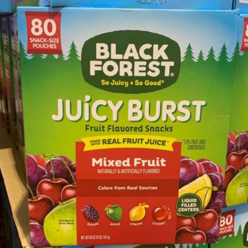 現貨特價‼️【分購】Costco代購 BLACK FOREST 果汁爆漿軟糖10小包