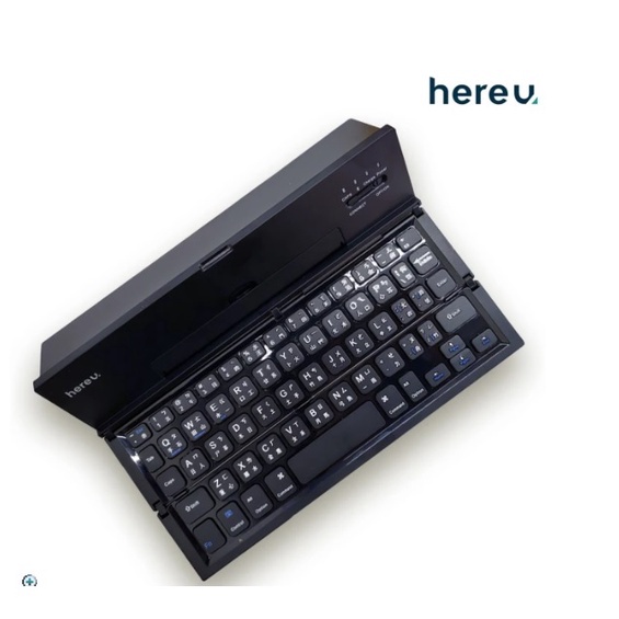 Hereu折疊 藍牙鍵盤：支援IOS、Andriod 蘋果、安卓雙支援，藍芽，折疊 攜帶方便