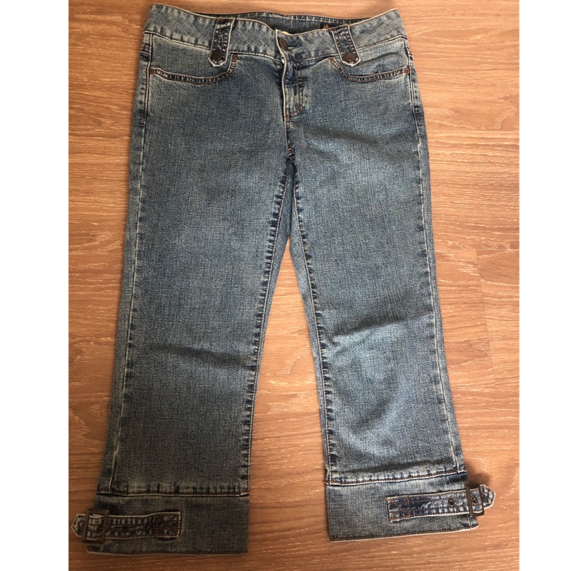 新光三越購入bobson Sunsister七分貼身牛仔褲xl 蝦皮購物