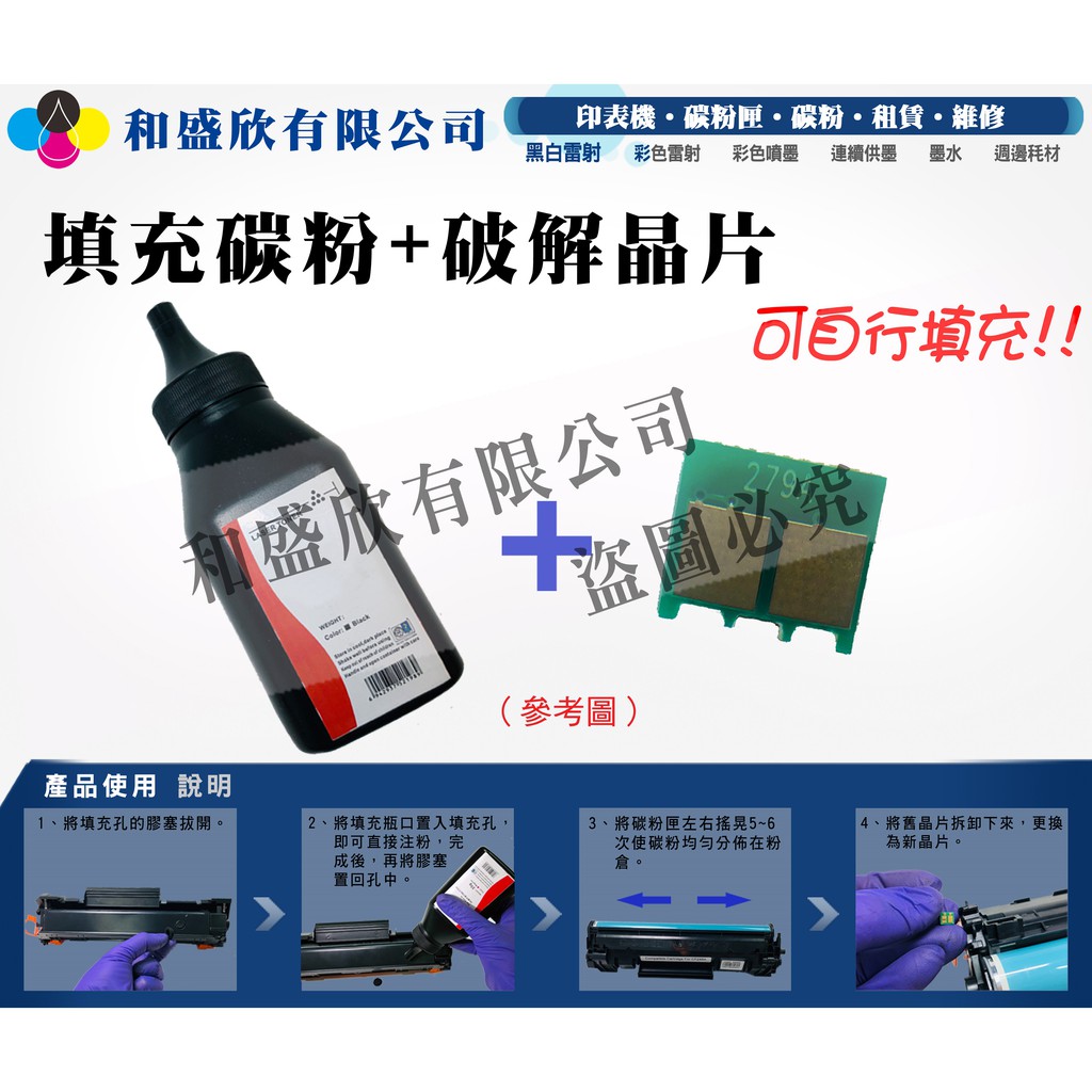 【Pro Toner】填充碳粉 + 晶片 - CF248A - M15a‧M15w‧M28a‧M28w // 買5送1