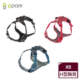 【ppark 寵物工園】AirFit H型胸背帶-XS 深/黑/紅(送拉繩) 毛貓寵