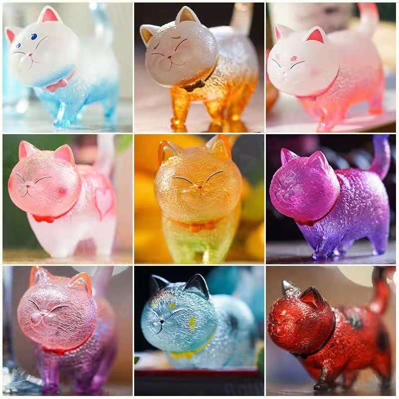❦kaÿmhö❦87様お取り置き　11/19まで　猫　レジン　正面　赤白　ドット Amazon.co.jp: 薬師窯 錦彩 鈴音お金 招き猫 高さ8cm にしだ