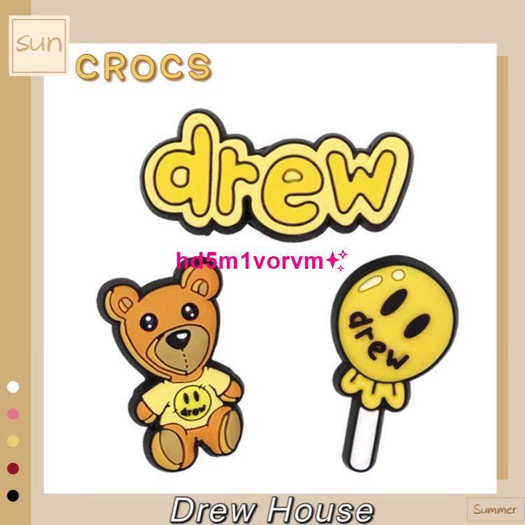 洞洞鞋花Crocs鞋花卡 洛馳鞋上裝飾品 鞋扣聯名Drew house