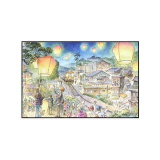 Sunny Bag x 火車頭顏坊 野餐墊/休閒蓆-平溪老街放天燈 台灣設計/台灣生產製造