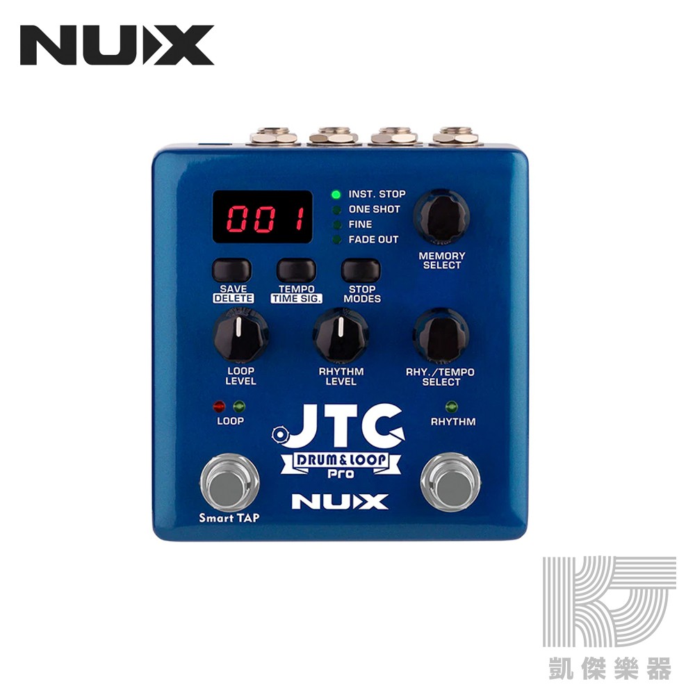 NUX JTC PRO Drum Loop 吉他 效果器 循環 錄音 Looper BOSS RC 贈變壓器【凱傑樂器】