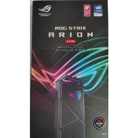 全新ASUS 華碩 ROG Strix Arion Lite/M.2 NVMe SSD 外接盒