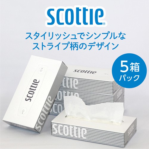 日本SCOTTIE 盒裝 抽取式面紙 200抽  日本製 5盒一串