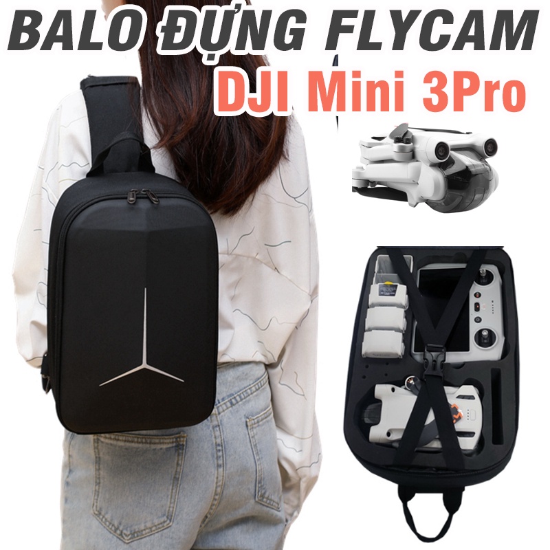 Dji mini 3 pro Flycam 背包和防震硬泡沫手提箱配件(無人機)