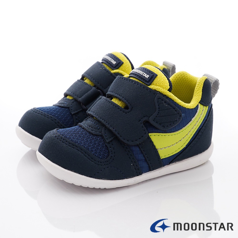 日本月星Moonstar機能童鞋 HI系列 穩定學步款 77S5深藍(寶寶段-小童段)