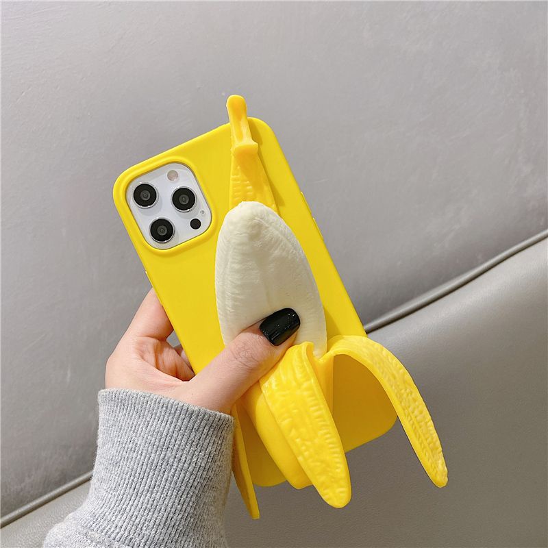 ［二手］小米11T手機殼/立體趣味減壓捏捏香蕉手機殼