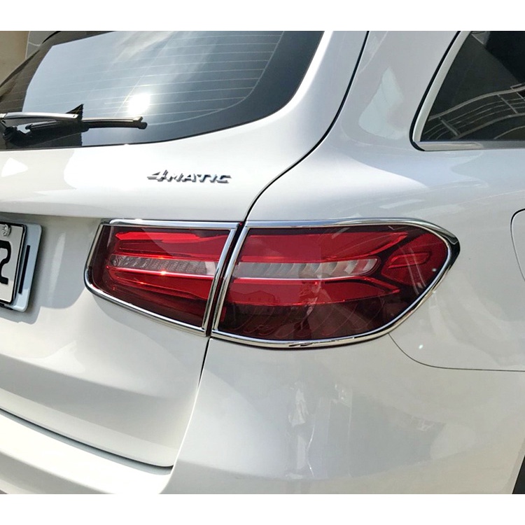 🐾賓士奔馳平治Benz GLC X253 2015~2020  鍍鉻銀 燈框 後燈框 尾燈框 車燈裝飾亮條 後燈改裝