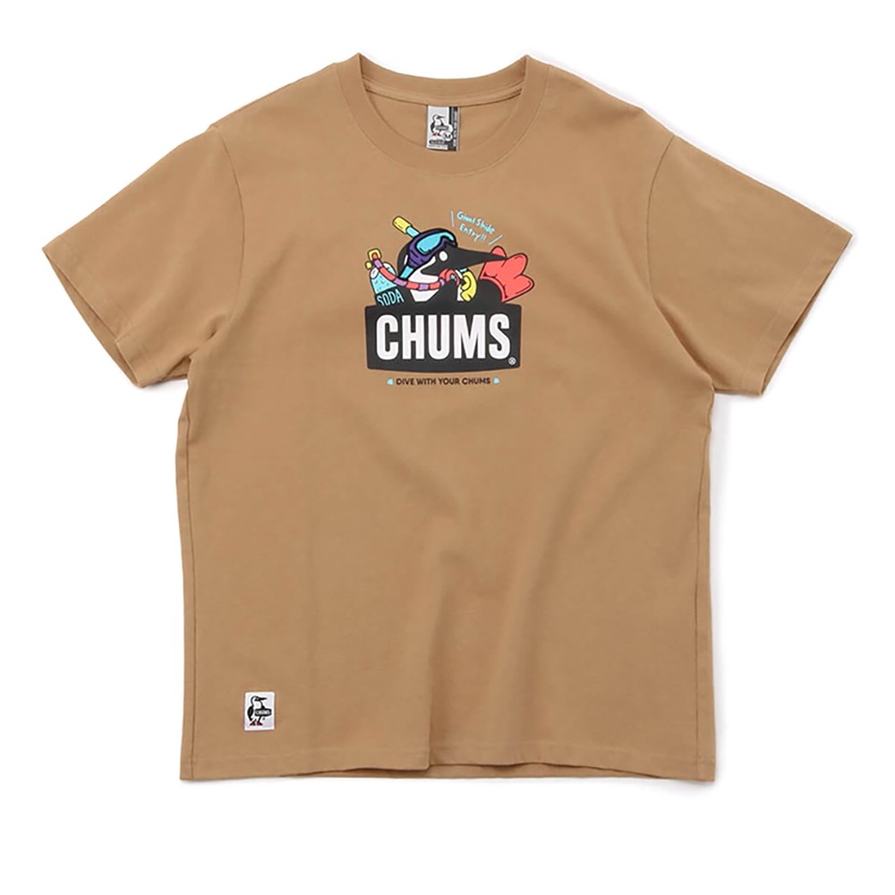 CHUMS Scuba Diving Booby 男 美國棉短袖T恤 米色 CH011836B001