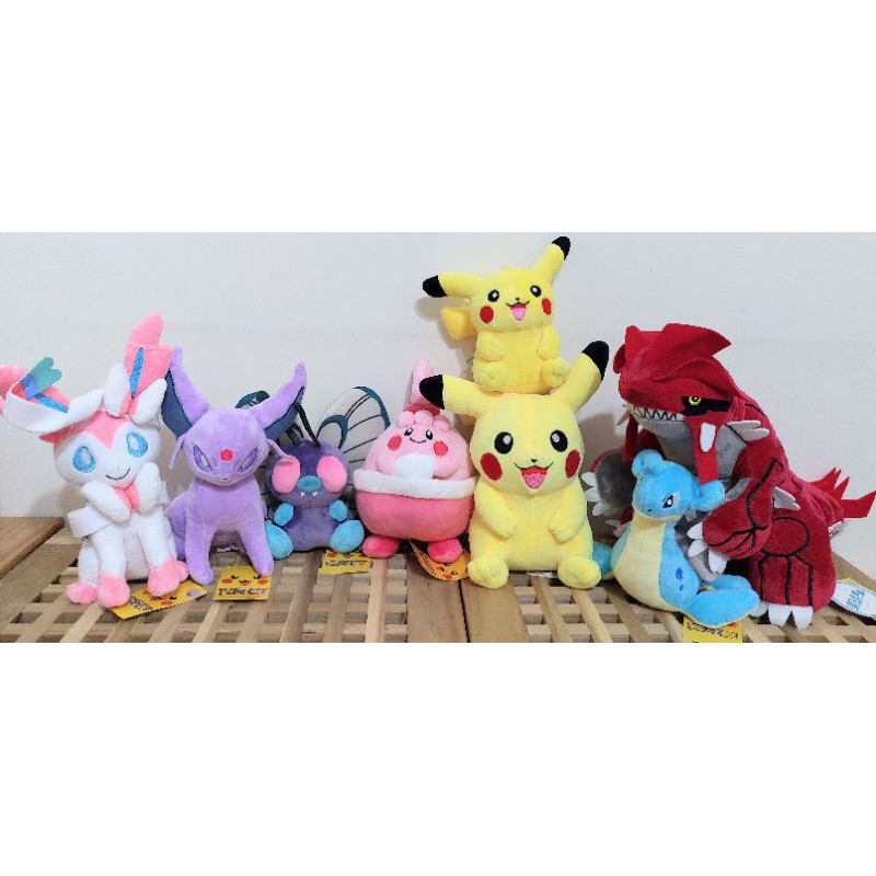 正版授權15公分20公分30公分 固拉多 巴大蝶 吉利蛋 燭光靈 冰伊布 月亮伊布 霸王花 小福蛋 呆呆獸 波克比