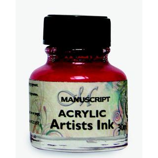 小資媽媽 英國 manuscript 30ml 粉紅色 沾水筆 墨水 MDP048