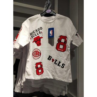 🇬🇧英國代購 兒童白色上衣 T-SHIRT T恤 NBA BULLS 芝加哥 公牛隊