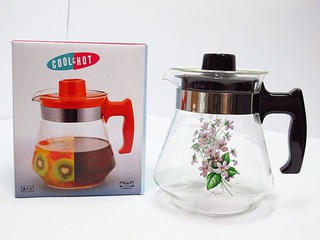 臺灣製 亞美 YAMA 耐熱玻璃壺 耐熱150度 玻璃壺1500ml 1.5L花茶壺 泡茶壺 咖啡壺