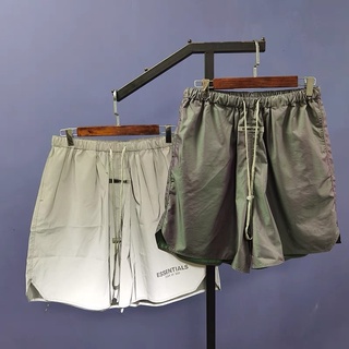 全新正品FEAR OF GOD ESSENTIALS FOG 雷射3M反光 短褲