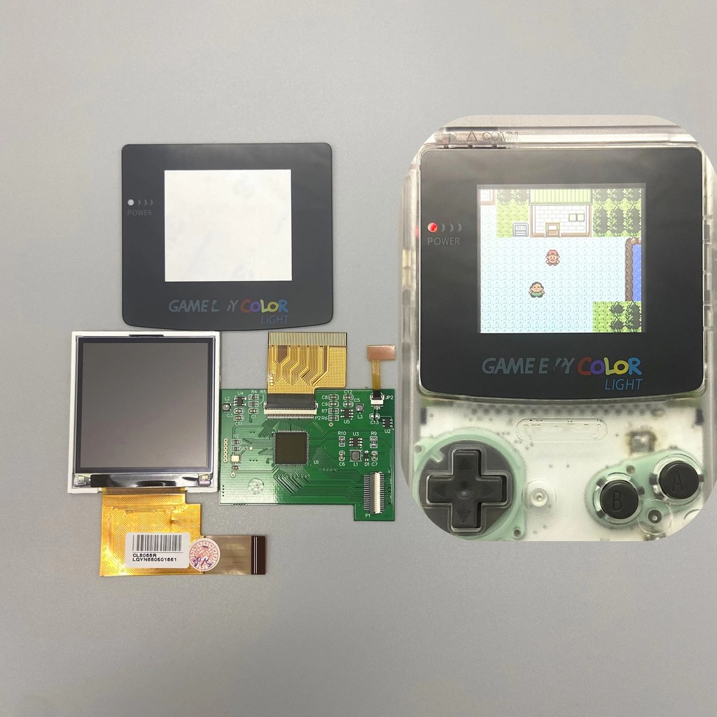2.2英吋GBC液晶螢幕套件適用於Gameboy Color GBC IPS高亮度螢幕即插即用,無需焊接