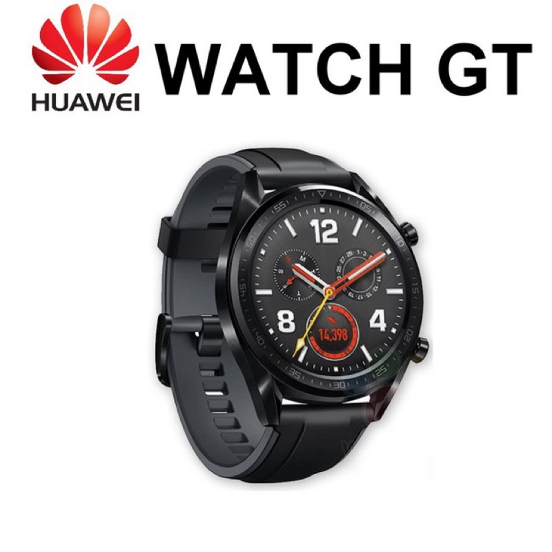 【HUAWEI 】【福利品】Watch GT 運動智慧手錶 (曜石黑矽膠錶帶)【GPS+心率偵測】