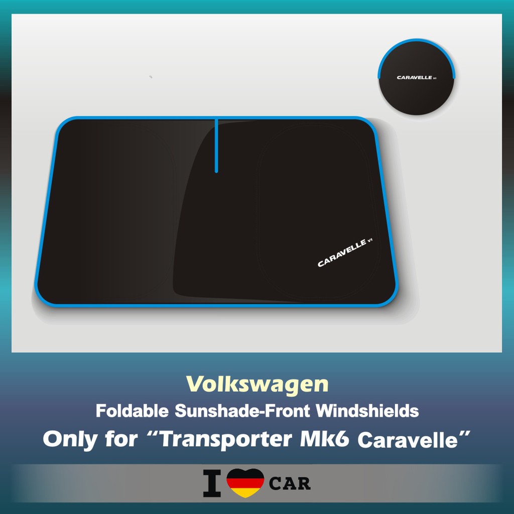 VW/福斯_T6_CARAVELLE_可收納前檔遮陽板_(升級版)