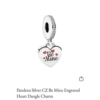 潘朵拉PANDORA絕版品愛心{做自己Be Mine}吊飾$1200