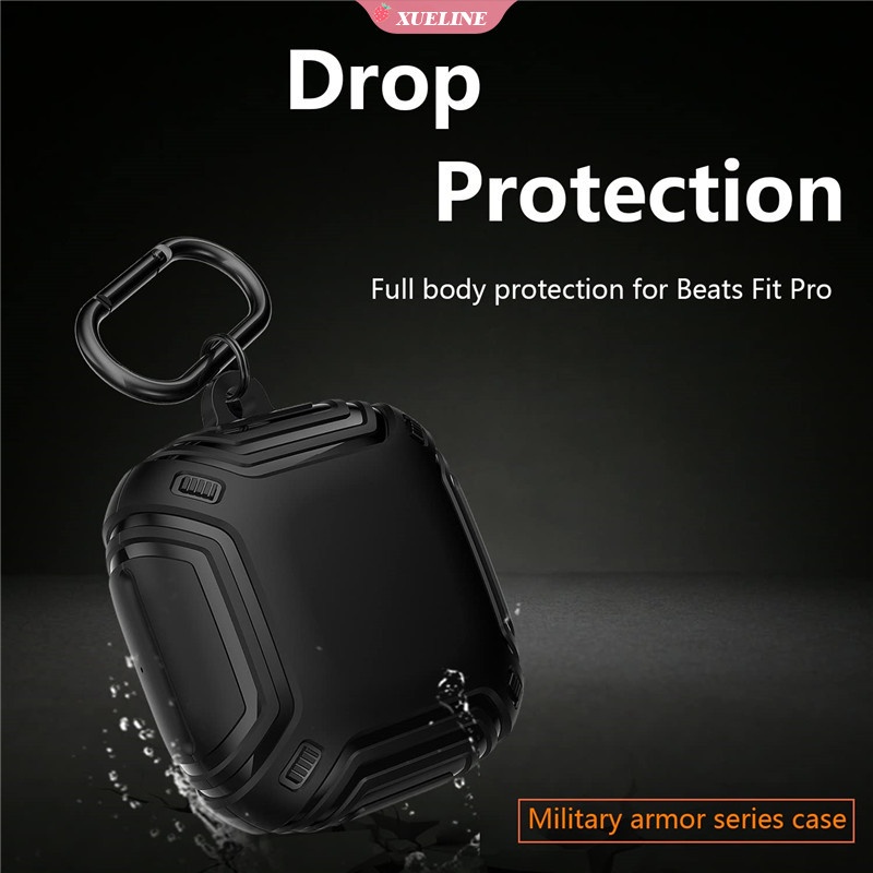 Beats Fit Pro Case Armor 全身軍用硬殼保護套保護套, 帶 Beats Fit Pro 保護套的男