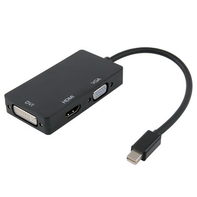 快速出貨_螢幕顯示器轉接線 Mini DP Displayport轉VGA+HDMI+DVI轉換線 Macbook(顏色