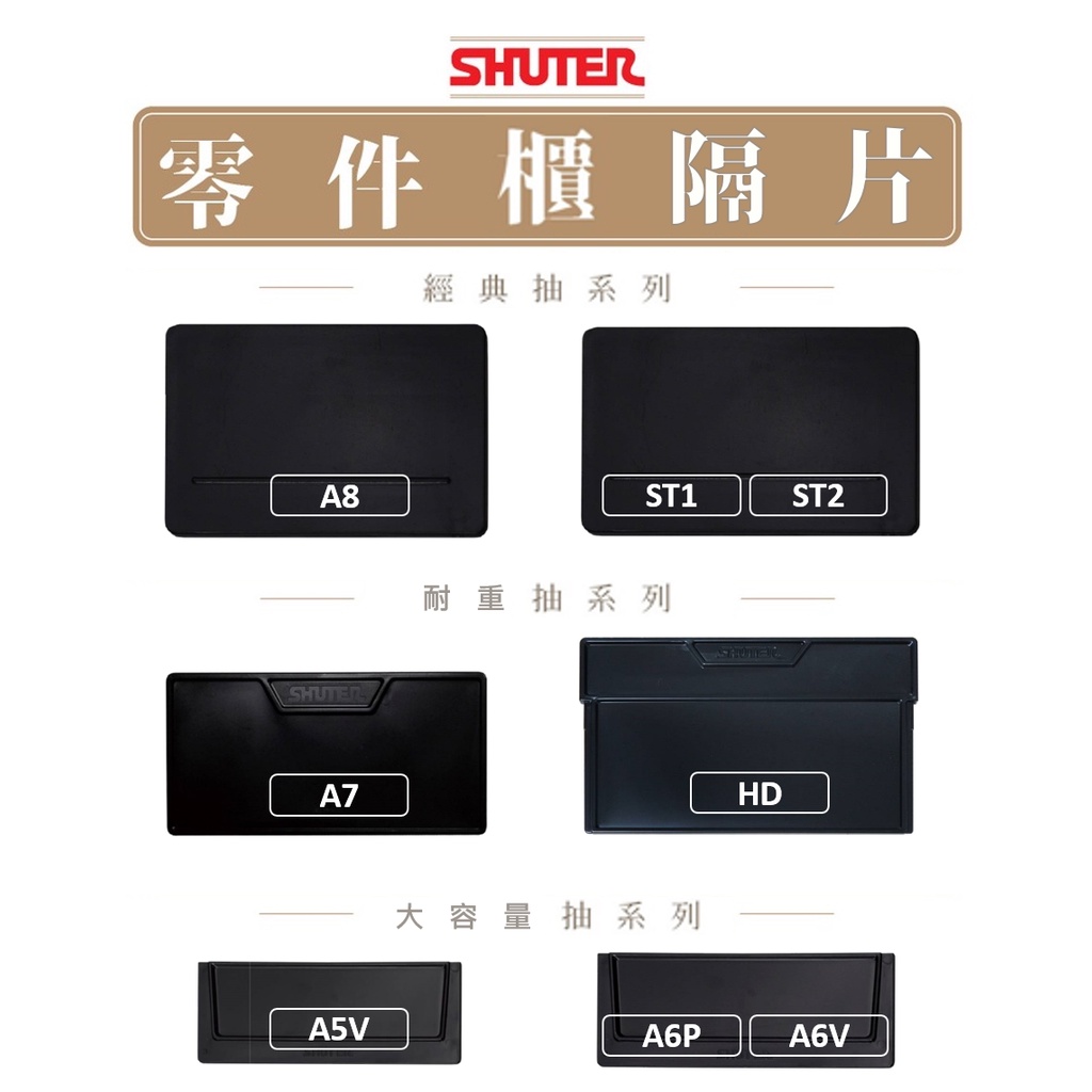 【SHUTER】零件櫃專用抽屜隔片 A8 ST1 ST2  A7 HD A5V A6P A6V