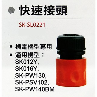 金光興修繕屋【型鋼力高壓清洗配件】快速接頭 shinkomi SK-SL0221 洗車機 清洗機