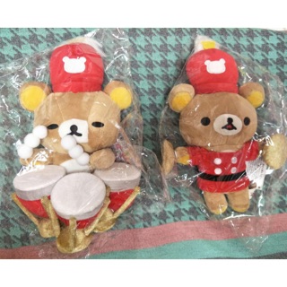 拉拉熊 懶熊 樂隊 十週年 敲鑼 打鼓 吃丸子 日本正版 可愛 玩偶 娃娃