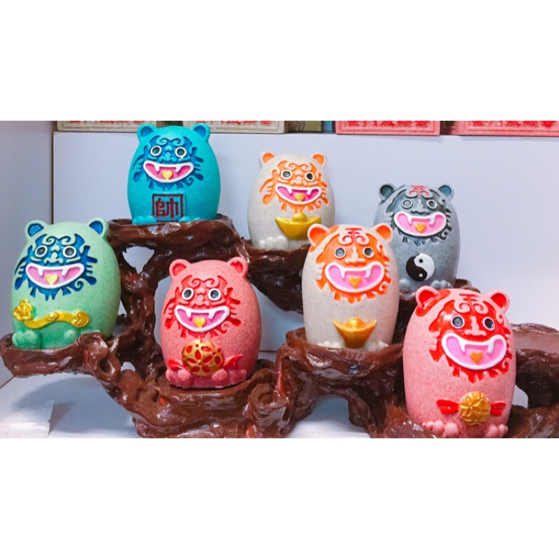 金門伴手禮風獅爺擺件 買10送1 大吉大利 綠 大展鴻圖 藍 出入平安 紅 招財進寶 橘 五福臨門 黑 蝦皮購物