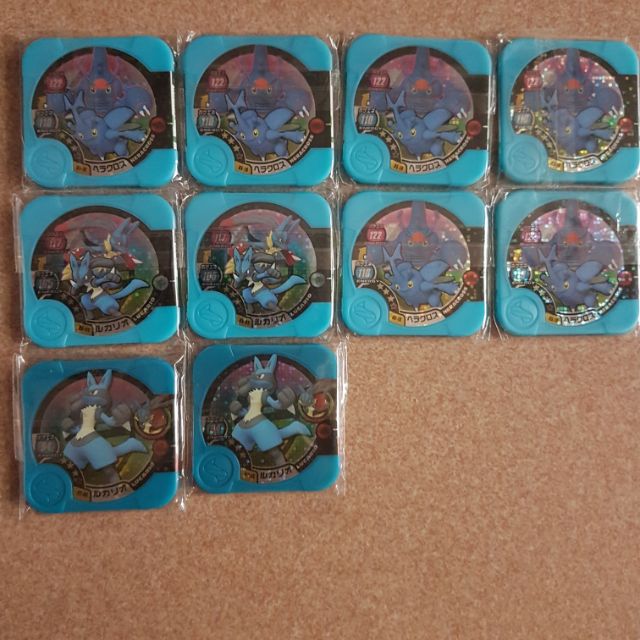 神奇寶貝 tretta方型卡匣 第6彈三星赫拉克羅斯×6三星路卡力歐×2第3彈三星路卡力歐×2